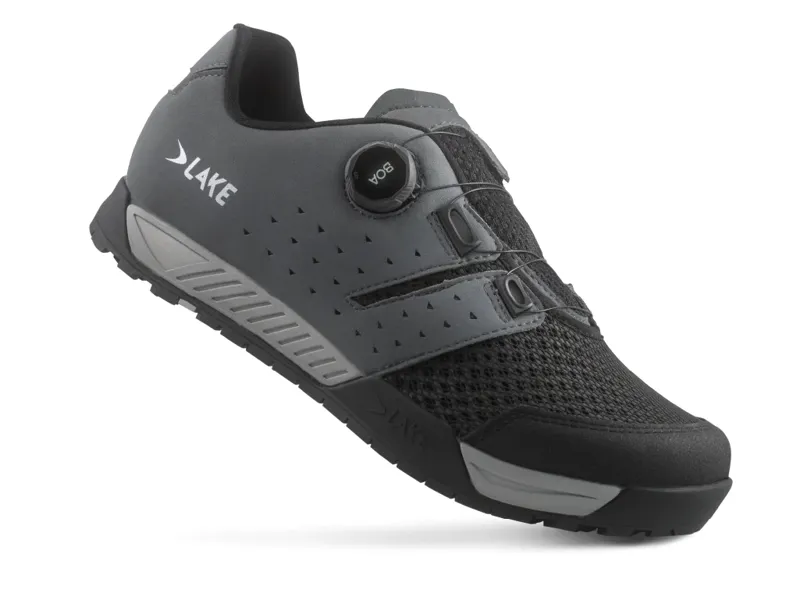 Lake MX201 GREY/BLACK Clarino Mountain/Trail Shoe