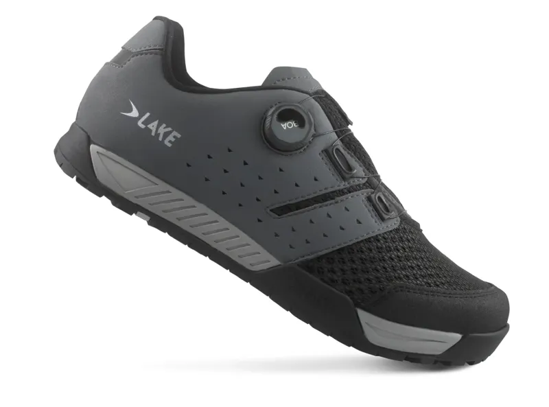 Lake MX201 GREY/BLACK Clarino Mountain/Trail Shoe-4
