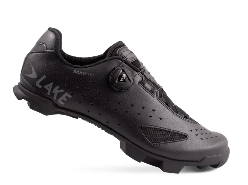Lake MX219 BLACK/GREY Clarino Carbon Mountain/Trail Shoe-3