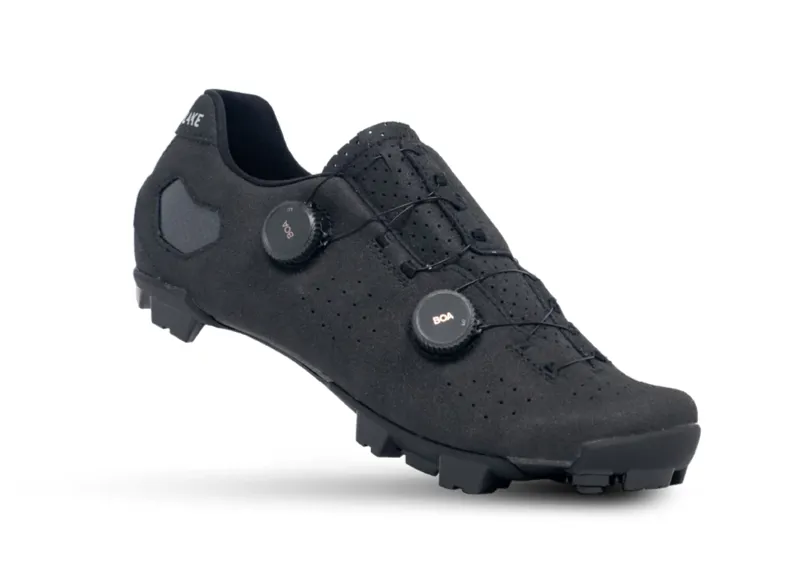 Lake MX333 BLACK/SILVER Leather CFC Carbon Mountain/Trail Shoe