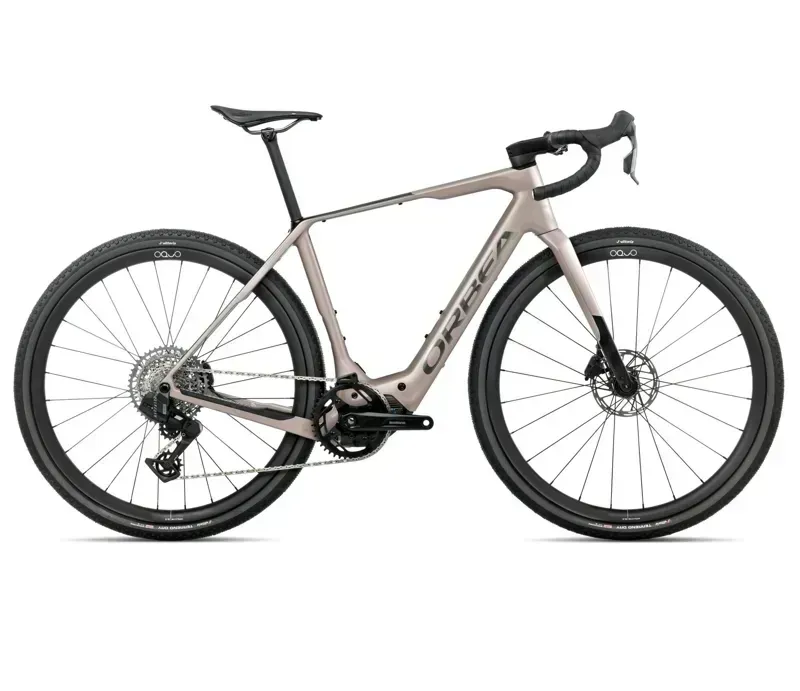 Orbea DENNA M31e E-Road Bike In Nickel Matt/Carbon Raw Gloss-1