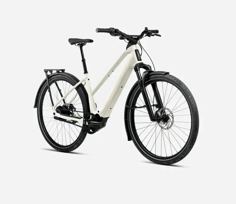 Orbea Kemen Tour 30 Mid E-Hybrid Bike in Ivory White Gloss-1