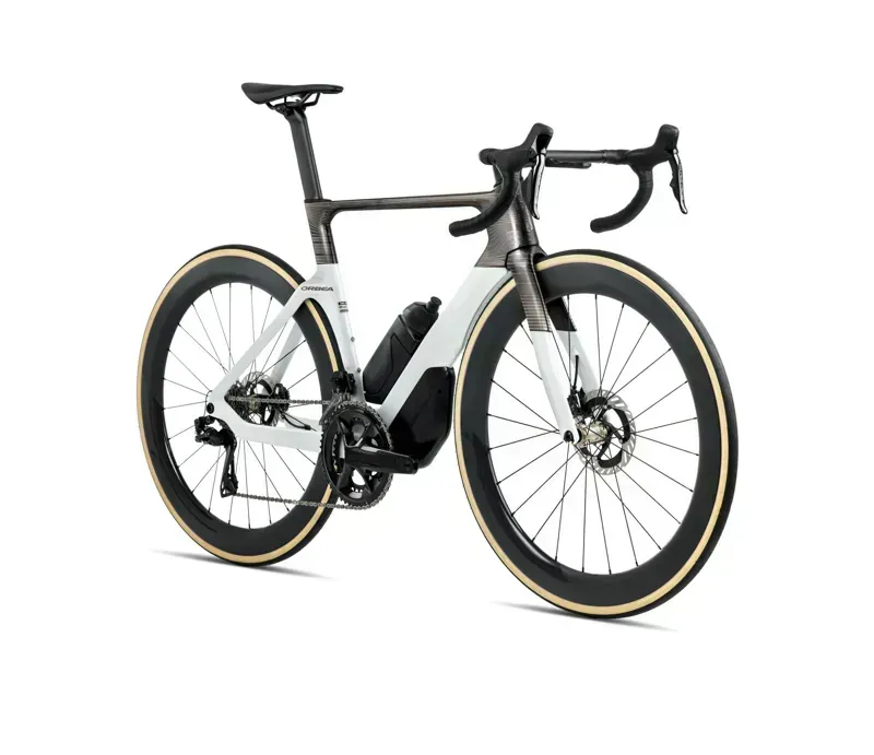 Orbea ORCA AERO M21eLTD Road Bike in Magic Gold Gloss/Carbon Raw Matt-1