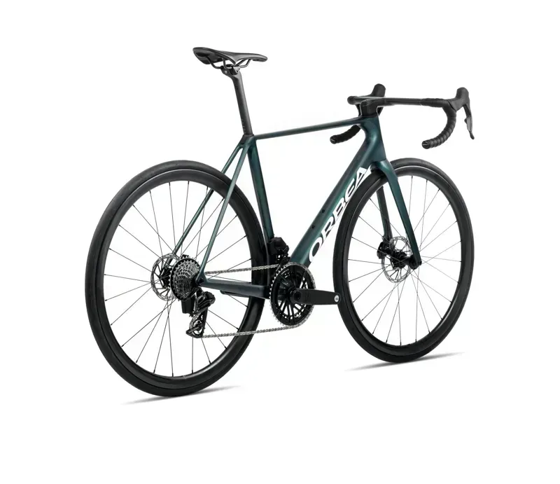 Orbea ORCA M21eTEAM Matt Road Bike in Escape Green Carbon View Matt-2