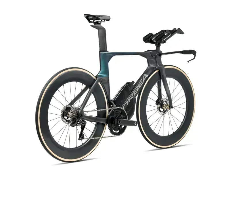 Orbea ORDU M10iLTD UCI Triathlon Bike In Diamond Carbon View/Matt-Evasion Green Gloss-2
