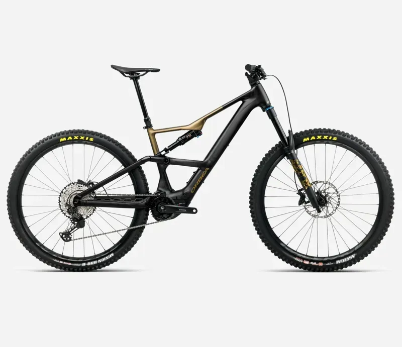 Orbea Rise LT H10 E-MTB in Diamond Black/Splash Olive Green Matt