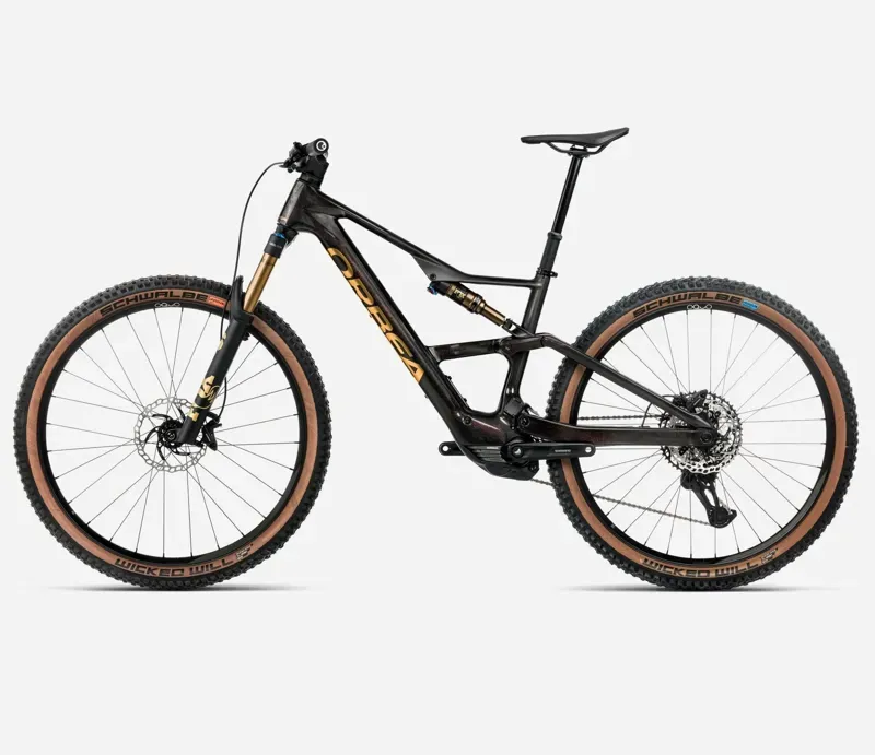 Orbea Rise SL M10 420W E-MTB In Cosmic Carbon View/Golden Sand Gloss-1