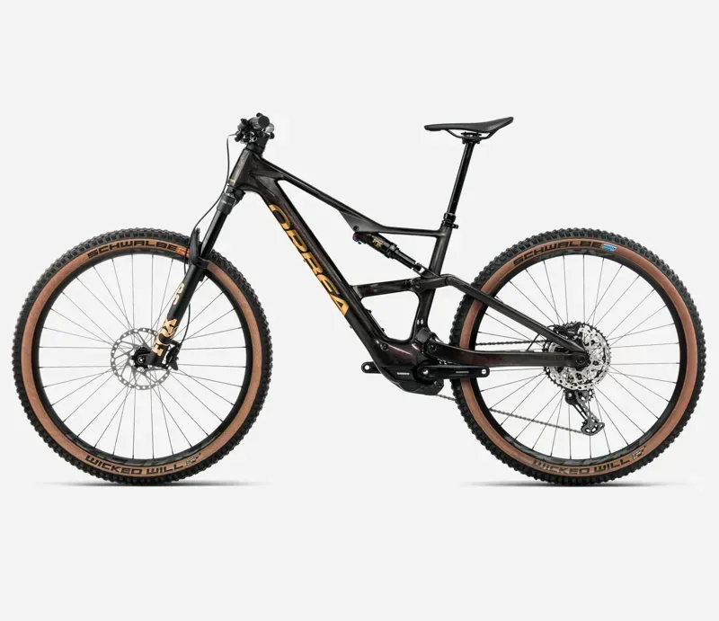 Orbea Rise SL M20 420w E-MTB In Cosmic Carbon View/Golden Sand Gloss-1