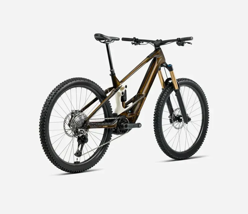 Orbea Wild M20 Mullet E-Bike In Caramel Carbon View Gloss/Cream White Matt-2