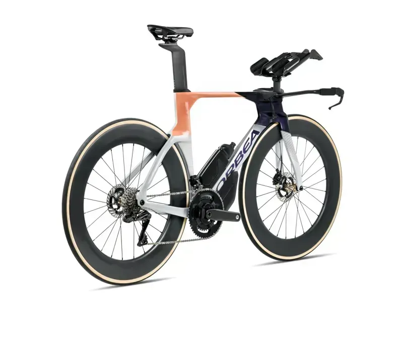 Orbea ORDU M20iltd Triathlon Bike In Halo Silver/Tanzanite/Orange Cloud Gloss-2