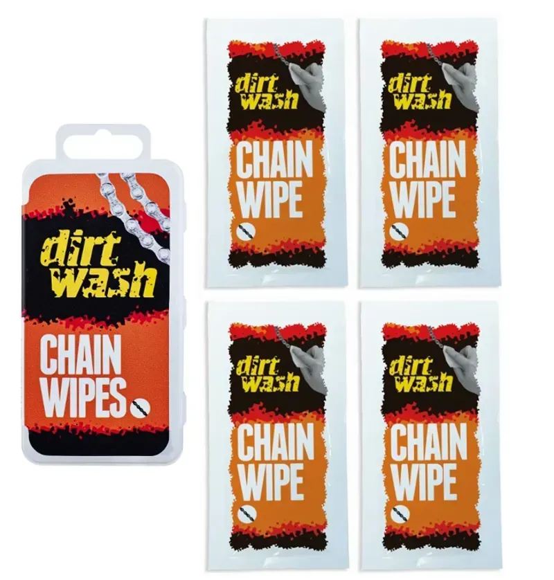 Weldtite Tools Dirtwash Chain Wipes - 4-pack