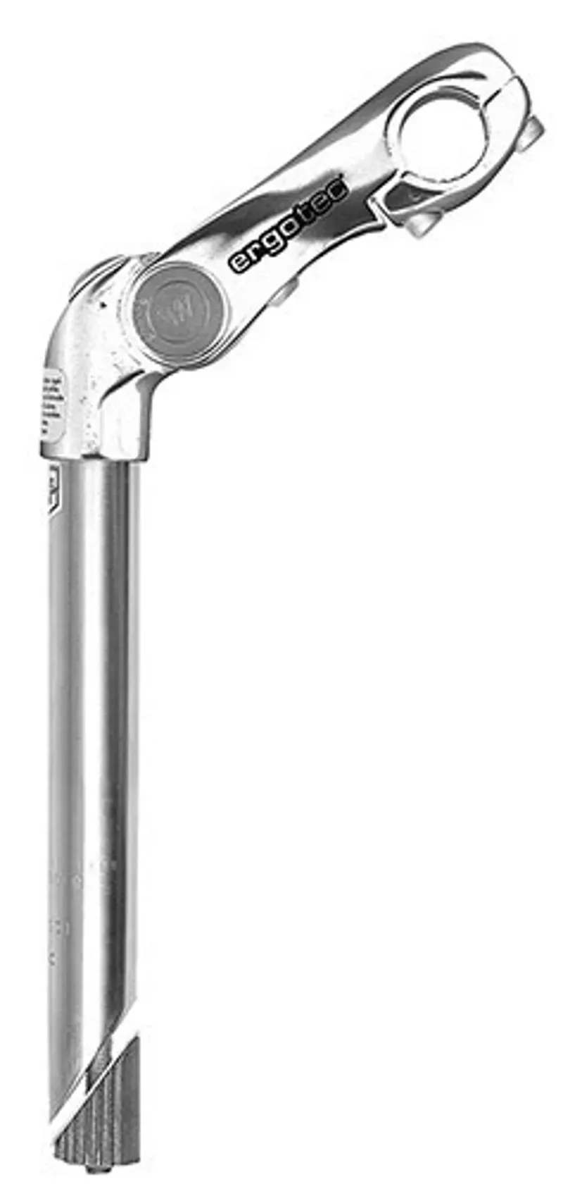 Ergotec Kobra Vario Adjustable Quill Stem In Silver - 22. 2mm