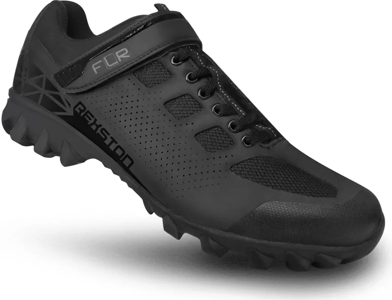 FLR Rexston Active Touring/Trails Shoe in Black