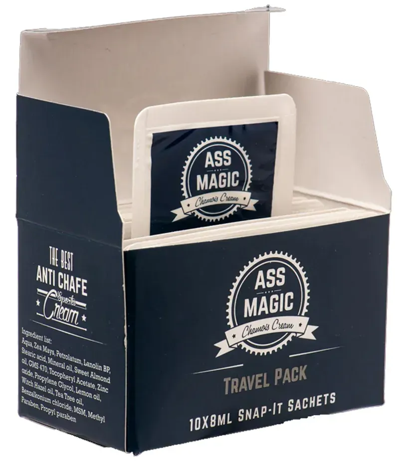Ass Magic Chamois Cream Travel Pack 10 X Snap- Sachets 8ml
