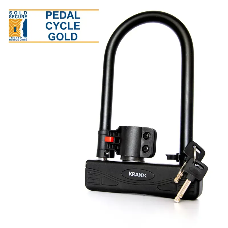 KranX Citadel 270mm U-Lock. GOLD Sold Secure BLACK 16mm