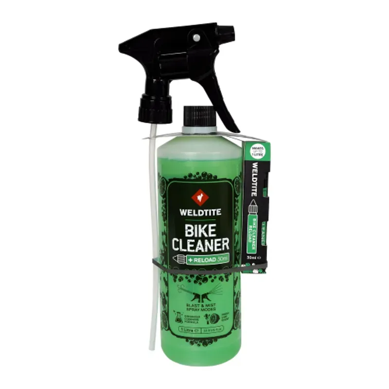 Weldtite Bike Cleaner Spray 1 Litre With 30ml Reload LIME