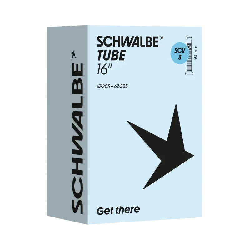 Schwalbe SCV3 Clik Valve 40mm 16x1.75-16x2.40-inch Schrader Tube