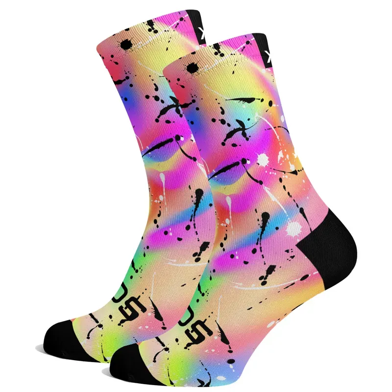Sox Footwear Holographic Bright Fun Premium Crew Socks 