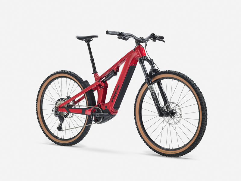 Trek Powerfly+ FS 5 Gen 4 eMountain Bike in Fury Red-1