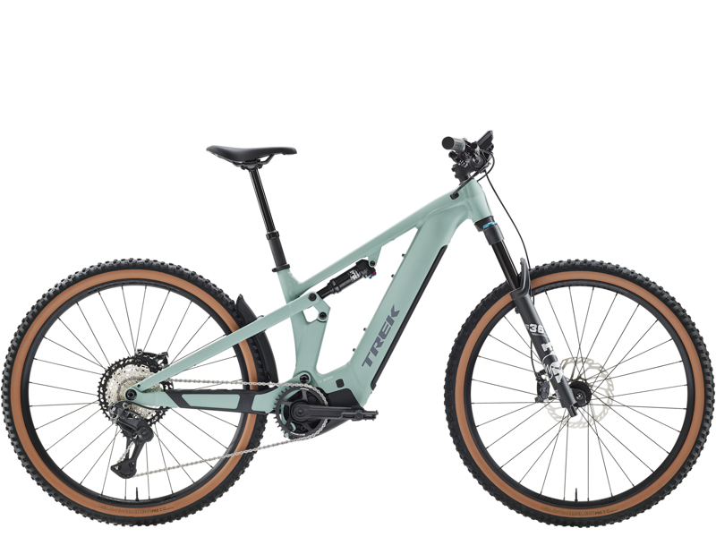 Trek Powerfly FS+ 8 eMountain Bike in Blue Sage/Catalina Fog