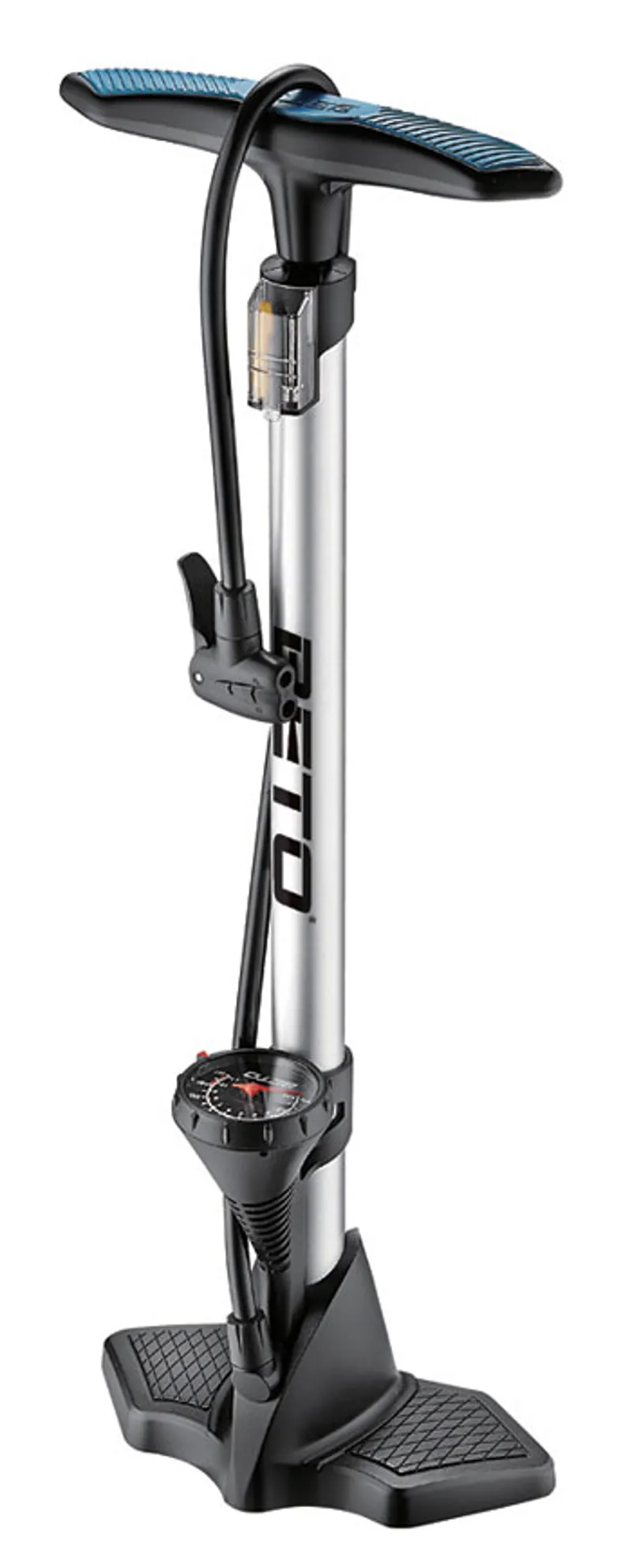 Beto CMP-155AG7 - Alloy Floor Pump With Gauge SILVER 25