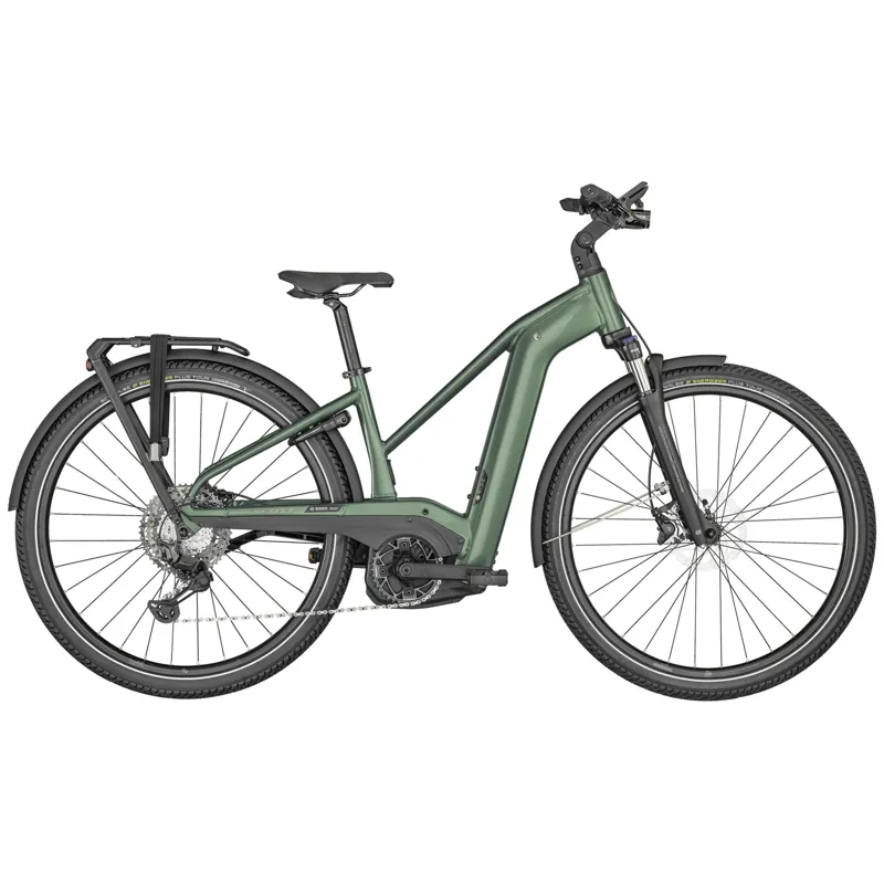 Scott Sub Sport eRIDE 10 Electric Hybrid Bike in Green