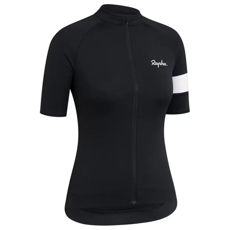 Rapha Core Women's Cycling Jersey in Black/White-1