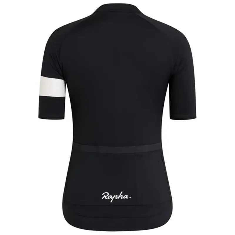 Rapha Core Women's Cycling Jersey in Black/White-2