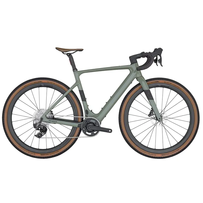SCOTT SOLACE GRAVEL eRIDE 20 BIKE IN GREEN