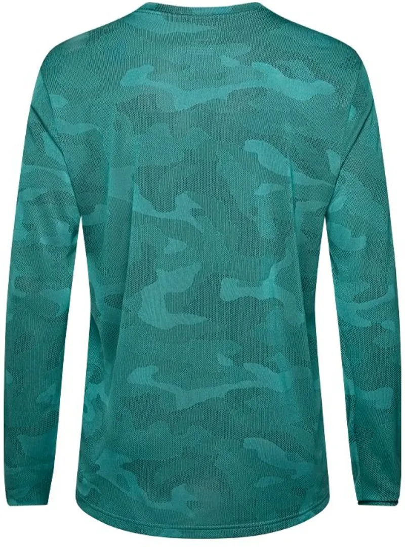 Fox Trek Ranger Long Sleeve Mountain Bike Jersey in Dark Green-4