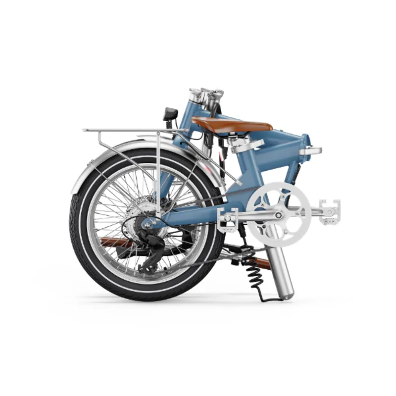 UTO Afternoon 20 Folding Electric Bike Vintage Satin Blue-1