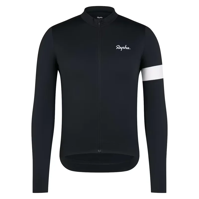 Rapha Core Thermal Long Sleeve Cycling Jersey in Black