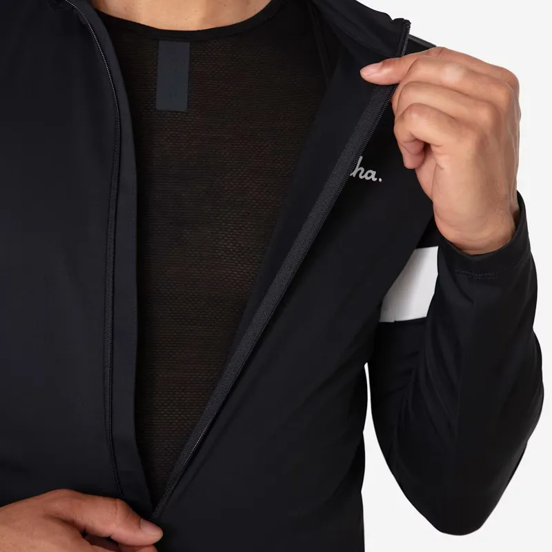 Rapha Core Thermal Long Sleeve Cycling Jersey in Black-2