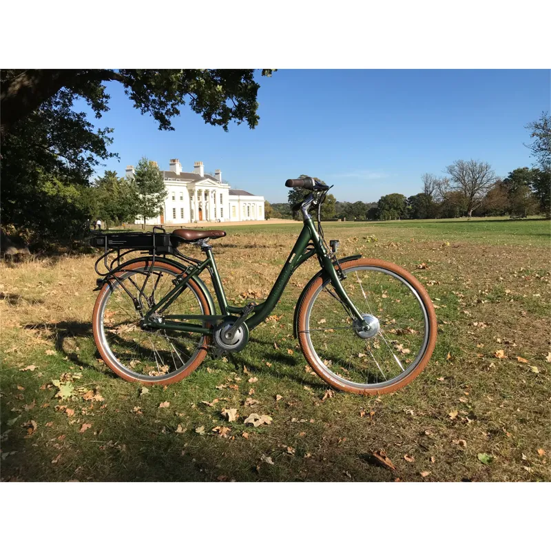 BatriBike Omega Step-Through eBike in Green Matt-2