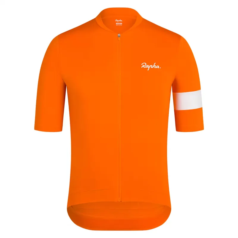 Rapha Core Cycling Jersey in Orange/White