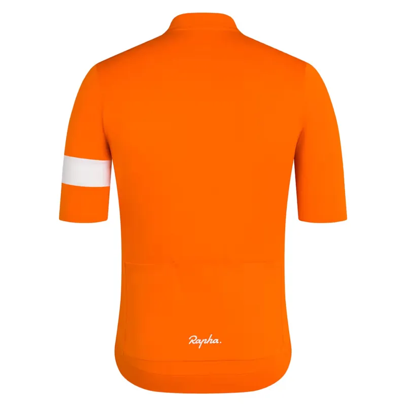 Rapha Core Cycling Jersey in Orange/White-1