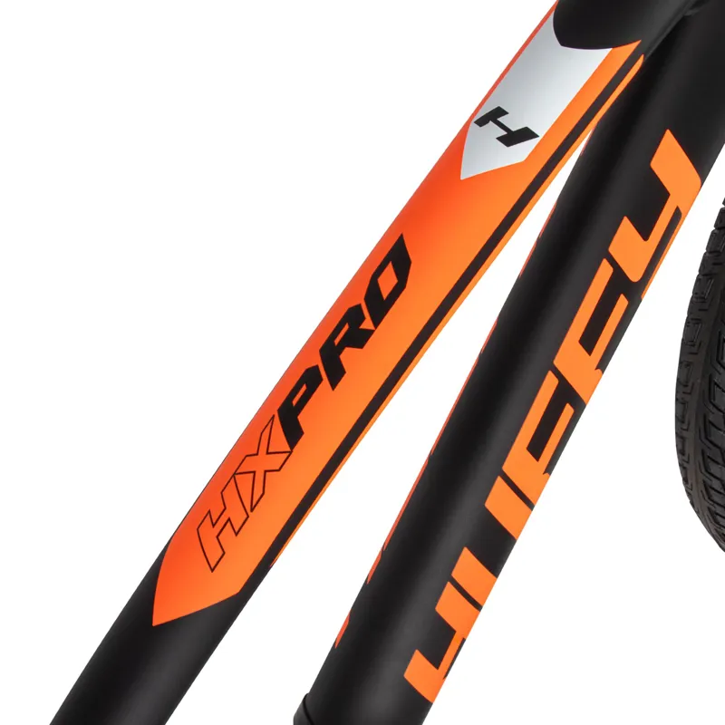 HUFFY HX Pro Racer Alloy BMX: BLACK/ORANGE LOGO 20-2