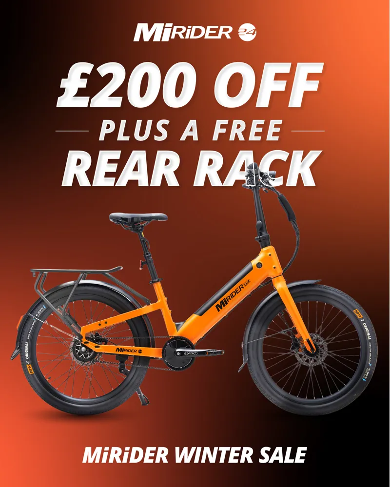 MiRider 24 Compact Step-Through E-Bike In Onyx Grey