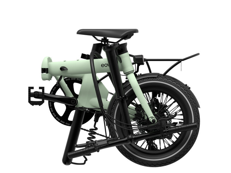 UTO Morning 16 Folding Electric Bike Sage Green-1