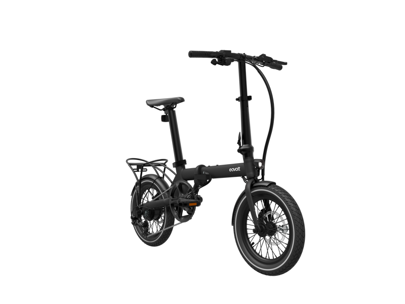 UTO Morning 16 Folding Electric Bike - Onyx Black-2