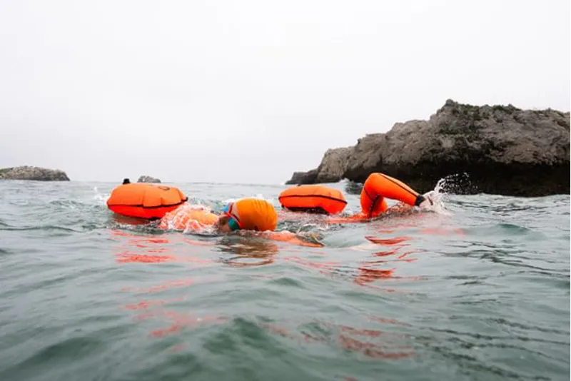 Orca Silicone Swim Cap Orange-1