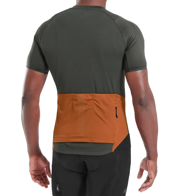 Altura Endurance Short Sleeve Cycling Jersey CARBON/RUST-3