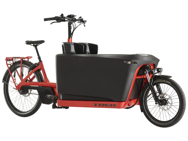 Trek Fetch+ 4 Electric Cargo Bike in Lava Red
