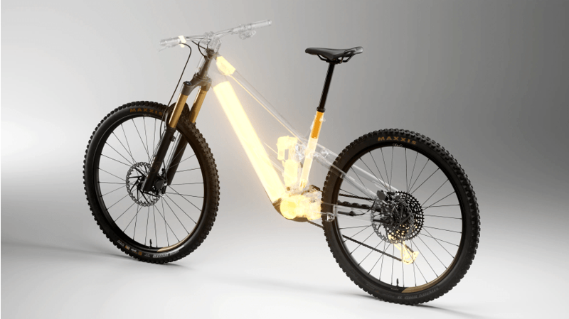 Orbea Wild LT M20 Mullet Magic Gold Matt - Titan Gold-3
