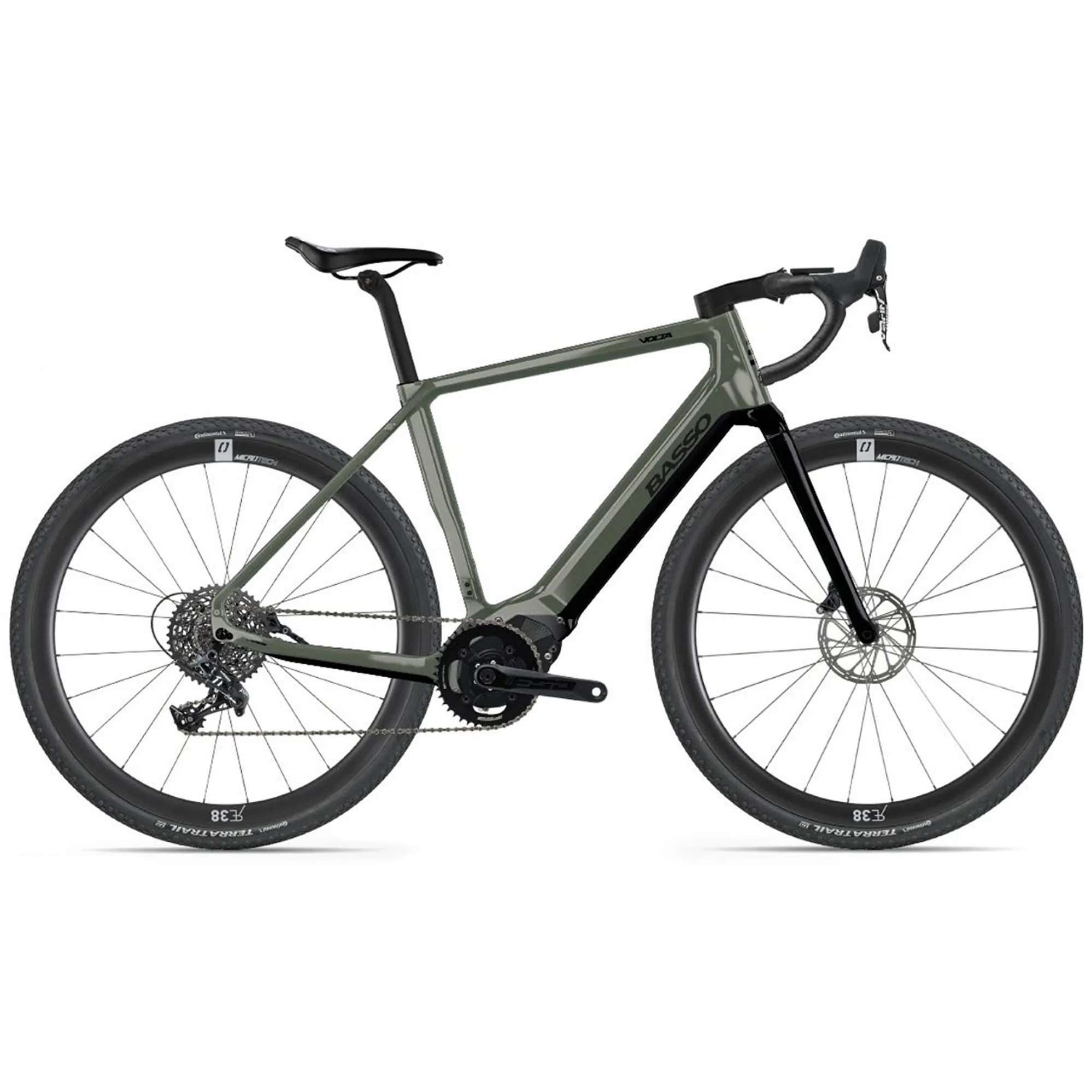 Basso Volta Gravel Apex 1x11 Military E- Bike Green
