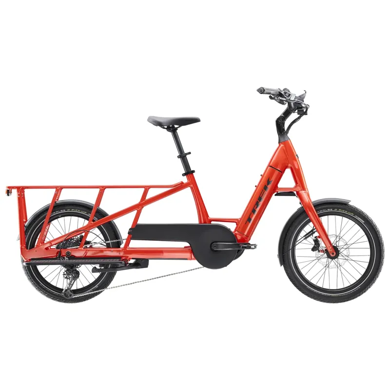 Trek Fetch+ 2 Electric Cargo Bike in Lava Red