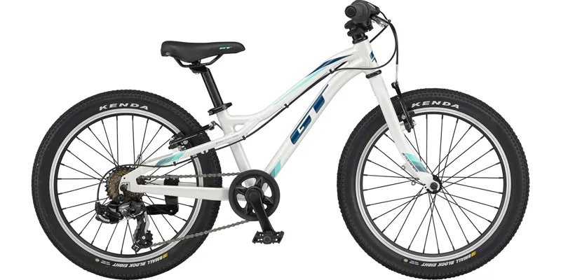 GT Stomper Ace 20in Kids Mountain Bike in White-1