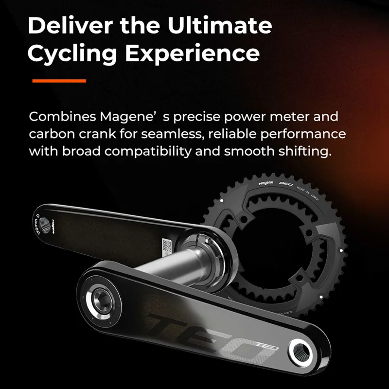 Magene TEO P515 Carbon Power Meter Chainset Black 1-2