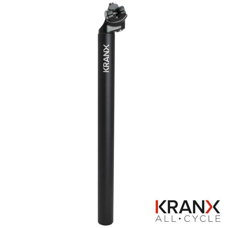 KranX Micro Alloy 400mm 12mm Offset Seatpost In BLACK