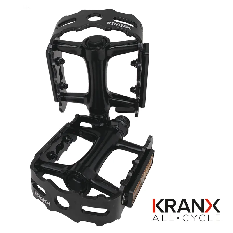 KranX TopTrek Sealed Bearing Alloy Pedal BLACK 9/16